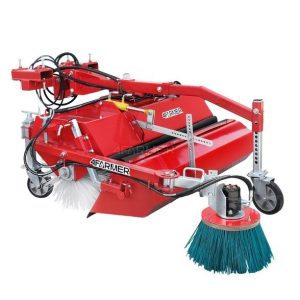 zamiatarka 120 cm do traktora z koszem pojemnikiem nawadniającym