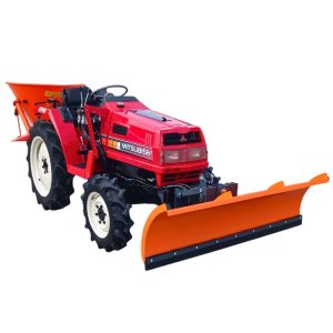 Zestaw Zimowy Do Odśnieżania Mini Traktorek Mitsubishi MT20D 20KM + Pług Śnieżny 150cm + Piaskarko-Solarka 200L