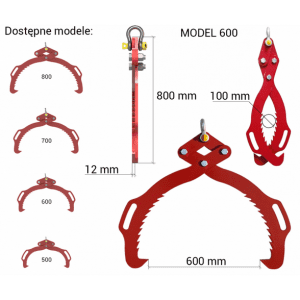 chwytak g600 do kłod drewna