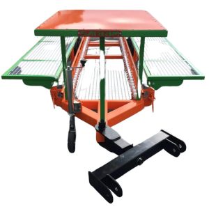 Wózek transportowy Roller 3 samowyładowawczy 3skrzyniopalety 2 rzędy rolek zaczep trzypunktowy