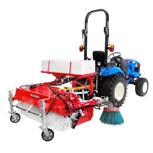 traktor 4X4 +zamiatarka 120 cm z koszem pojemnikiem i boczną szczotką