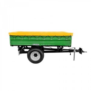 przyczepa rolnicza jednoosiowa 2t z kiprem i plandeka agrol maszyny