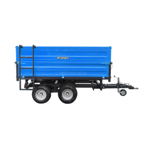 Przyczepa Dwuosiowa 2,5 T z Kiprem i Nadstawkami 4Farmer