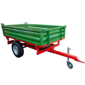 Przyczepa rolnicza jednoosiowa R-235 1,5 t - zielono-czerwona