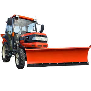 Zestaw Zimowy do odśnieżania traktorek kubota z pługiem śnieżnym i piaskarko solarką